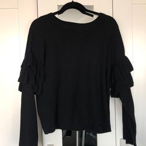 H&M Ruffled Sleeve Knit